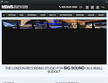 Tablet Screenshot of mewsproductions.com